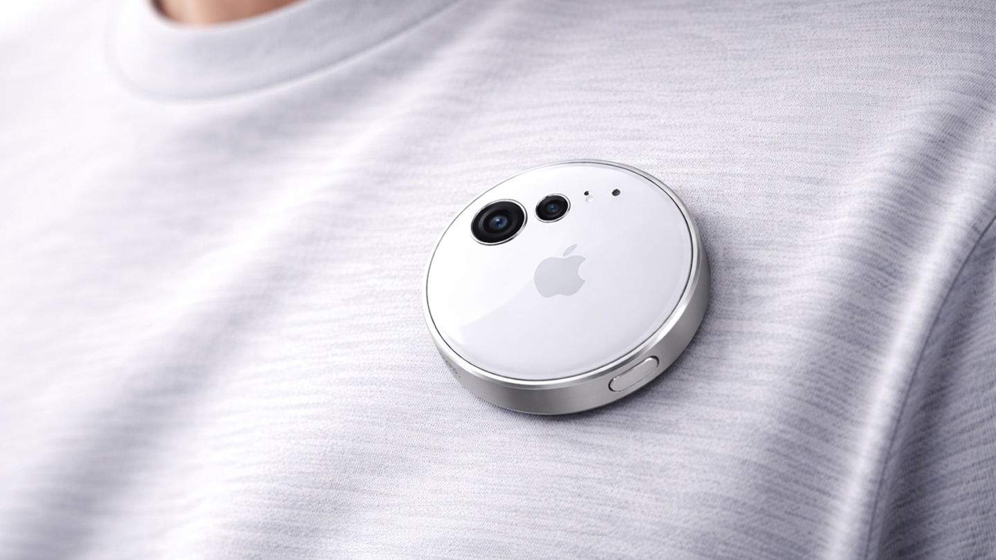 Apple está trabajando en un pin con IA, con cámaras y del tamaño de un AirTag