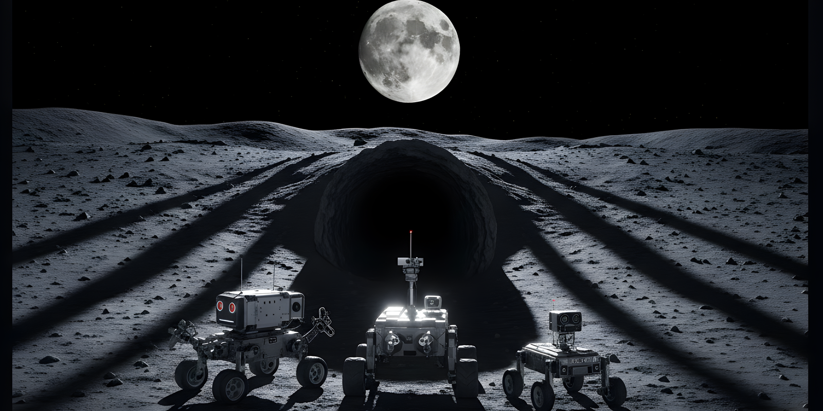 Aquests tres robots poden ser essencials per poder viure a la Lluna: això és el que fa cadascun d'ells