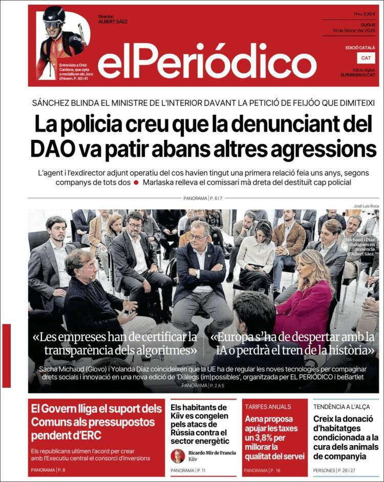 'El Periódico', 19 de febrero de 2026
