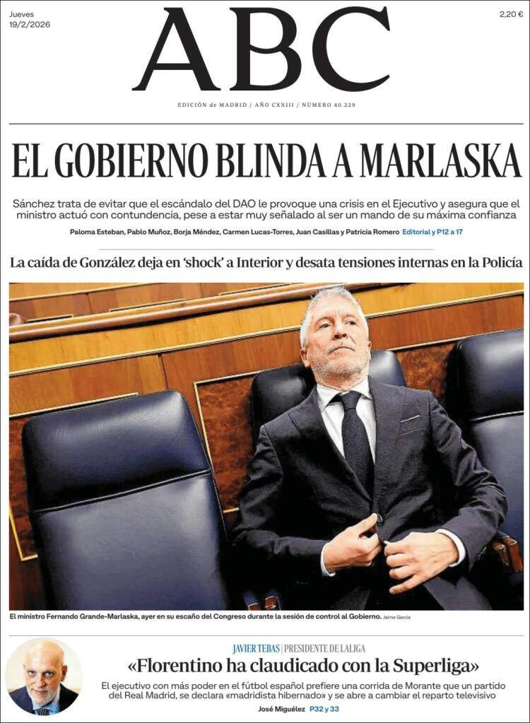 'ABC', 19 de febrero de 2026