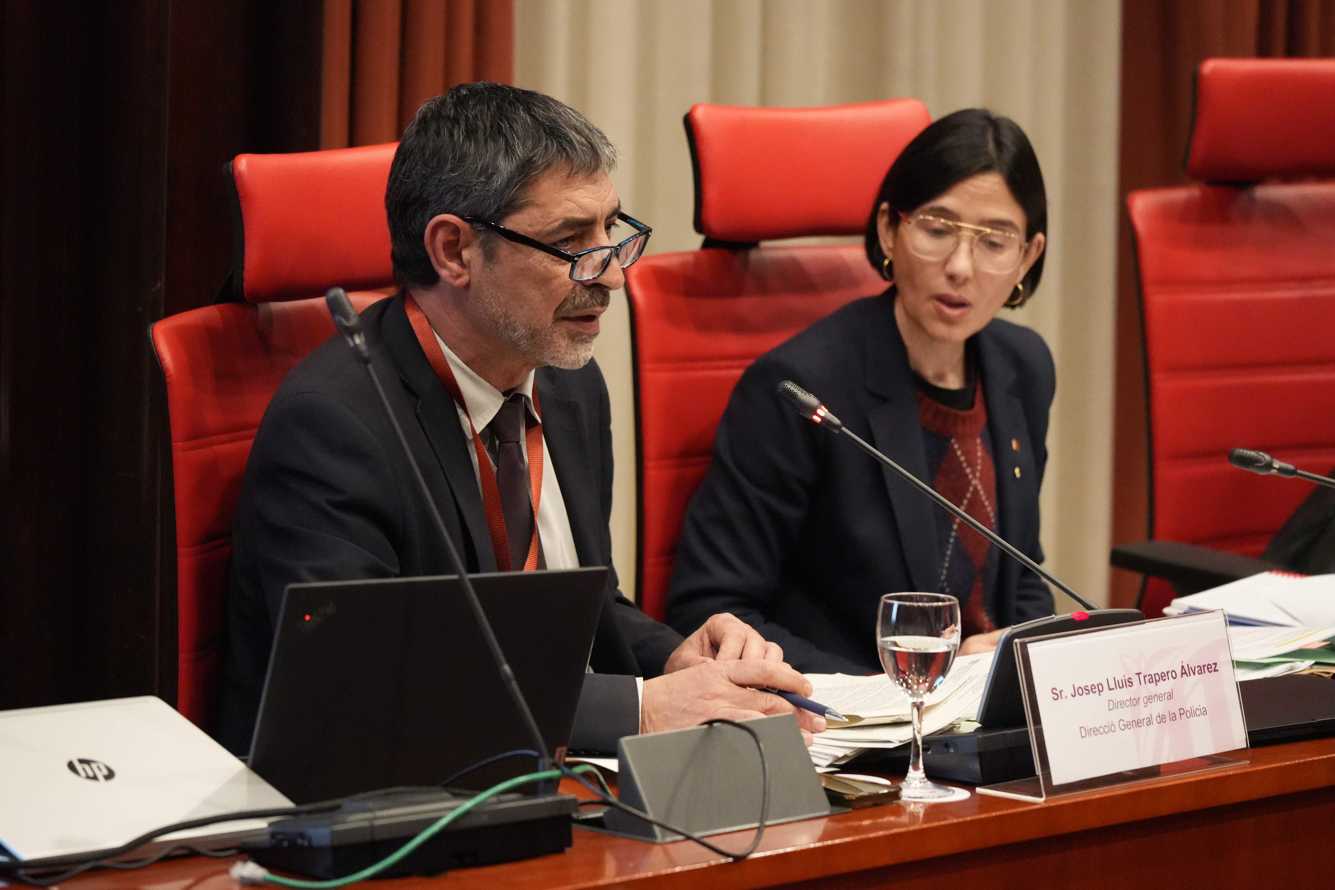 Trapero, entre la caña de pescar y la pared: revuelta por las mentiras del director de Mossos en el Parlament