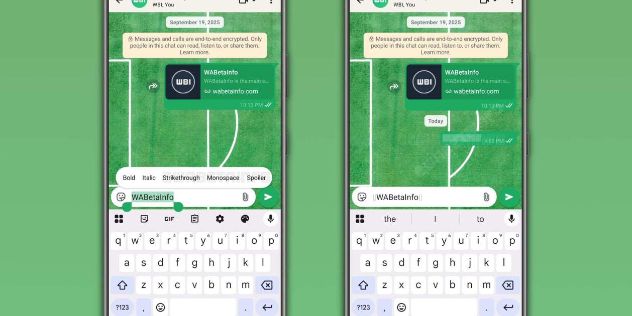 Así se ve el formato de texto spoiler de WhatsApp
