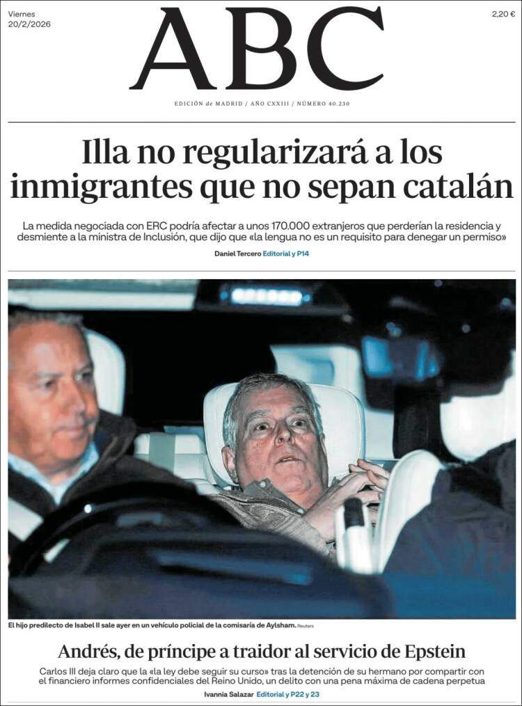 'ABC', 20 de febrer de 2026