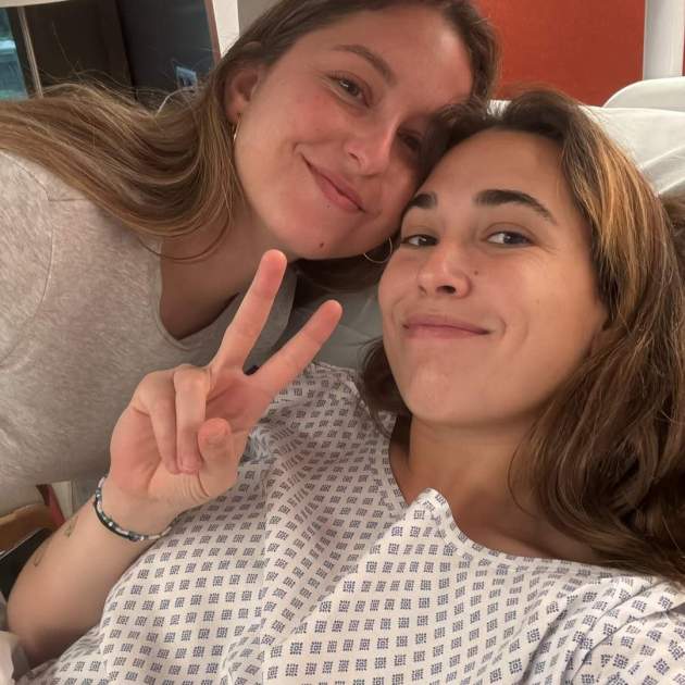 Cata Coll después de la operación / Instagram Cata Coll después de la operación / Instagram