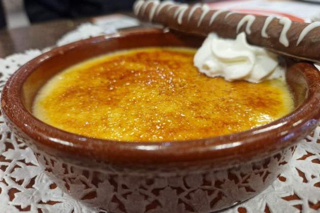 Crema catalana del restaurante NeoParc. / Foto: Esmorzarsdeforquilla.cat