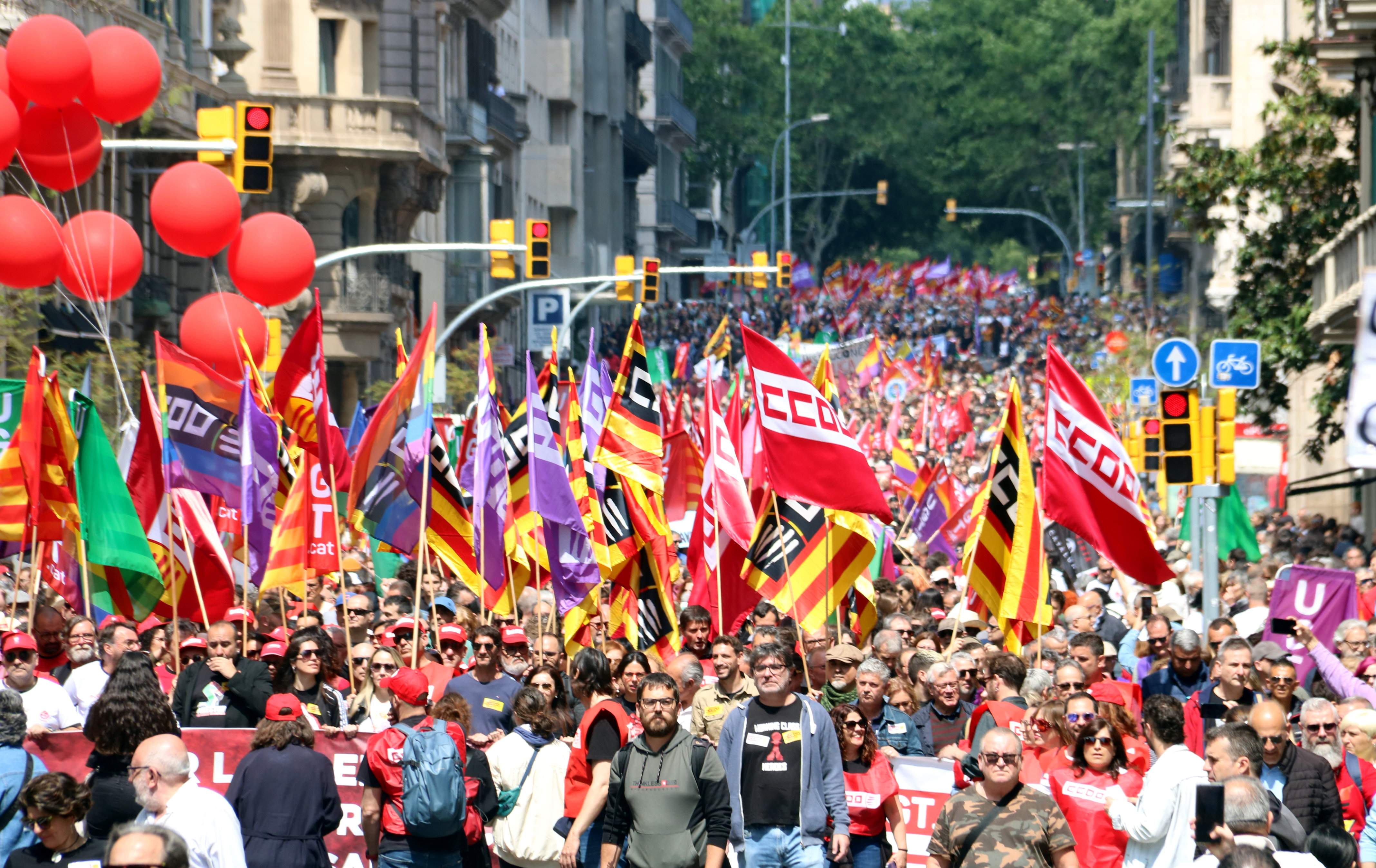 Manifestaciones por el 1 de mayo en Barcelona: recorrido y calles cortadas por el Día del Trabajador