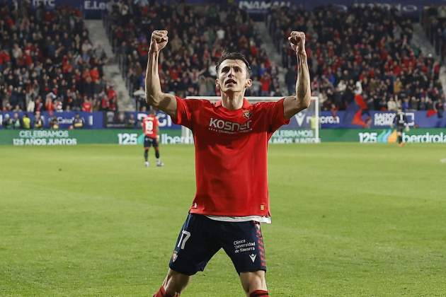 Budimir celebra gol Osasuna Reial Madrid / Foto: EFE