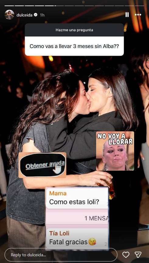 Dulceida sobre que Alba se vaya a 'Supervivientes' / Instagram Dulceida sobre que Alba se vaya a 'Supervivientes' / Instagram