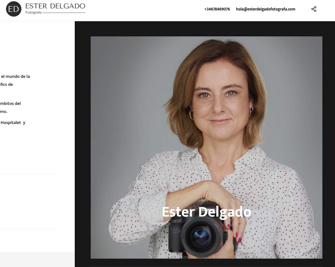 Ester Delgado en su web profesional 