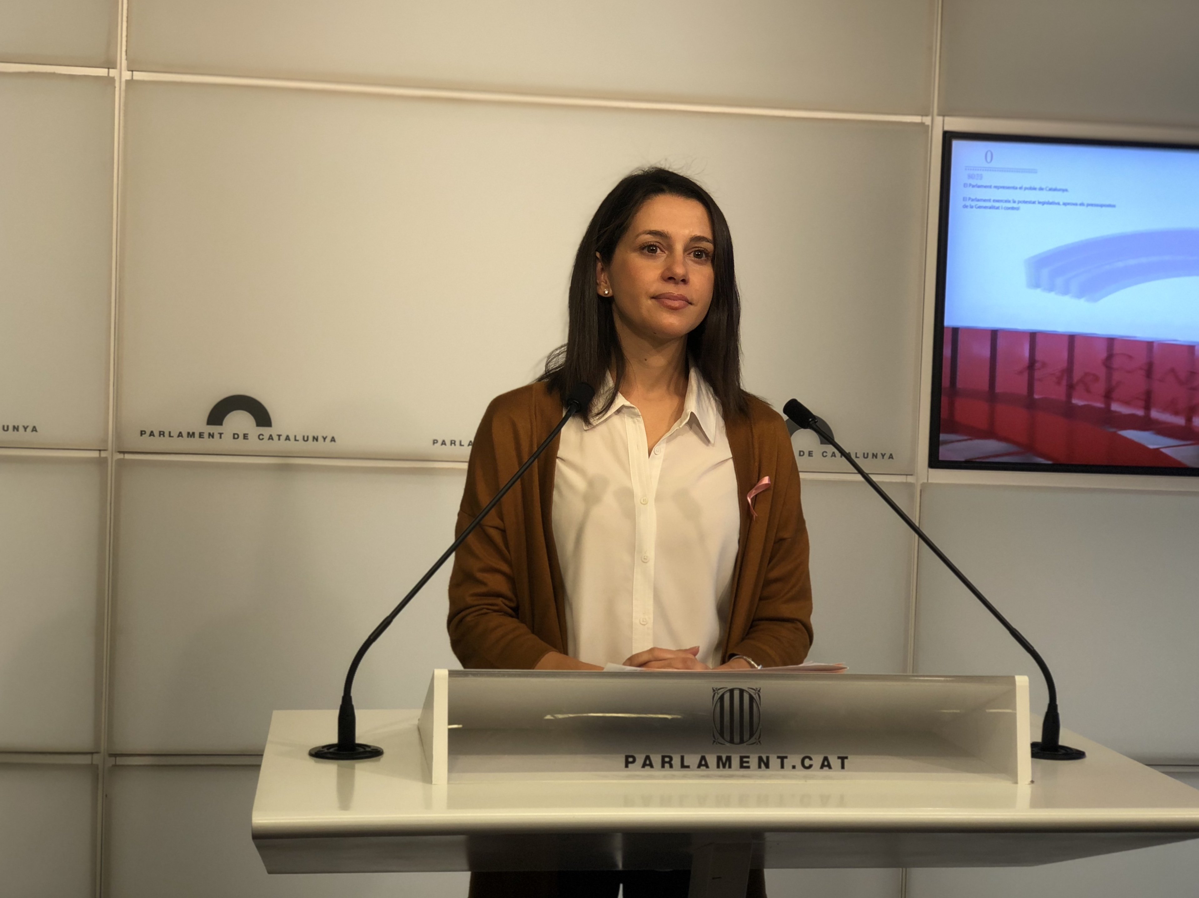 Cs demana que el Parlament rebutgi l'"intent de cop a la democràcia" del 6 i 7 de setembre