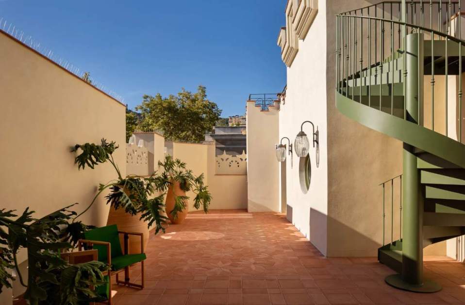 Una de las terrazas de la torre, web