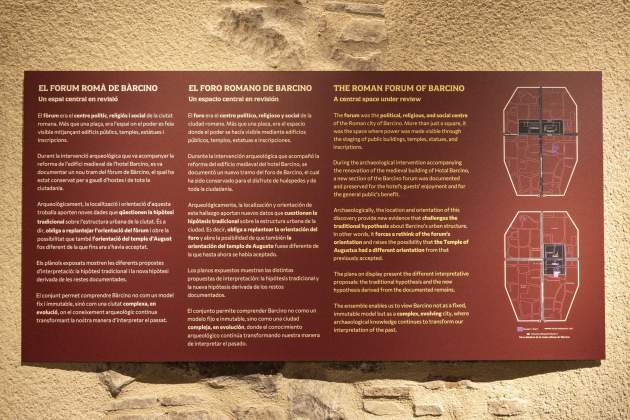 Hallazgos arqueológicos, foro romano Barcino / Foto: Carlos Baglietto