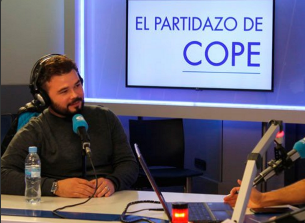 Rufián afirma que se siente español