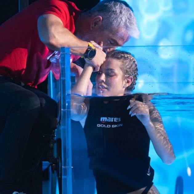 Jessica Goicoechea després de fer apnea / Instagram