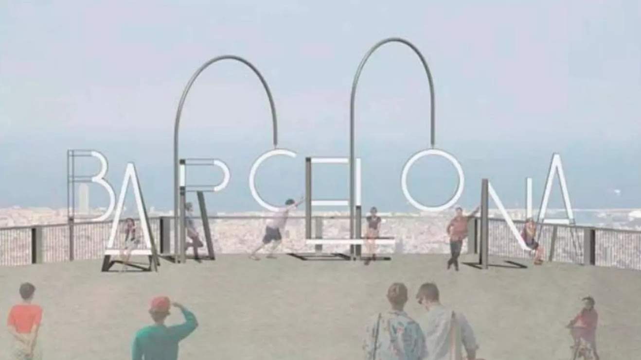BARCELONA en lletres majúscules i gegants: el nou al·licient del Tibidabo