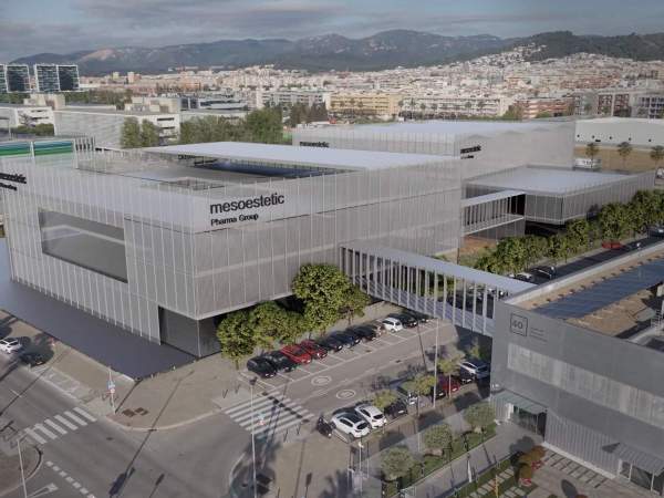 Imagen virtual del nuevo campus de Mesoestetic, en Viladecans (Barcelona).