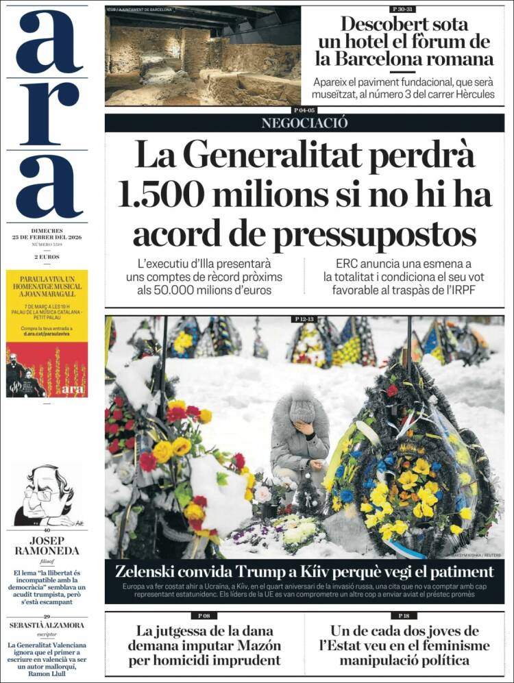 'Ara', 25 de febrero de 2026