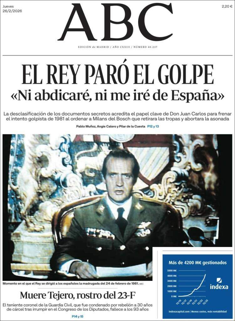 'ABC', 26 de febrero de 2026