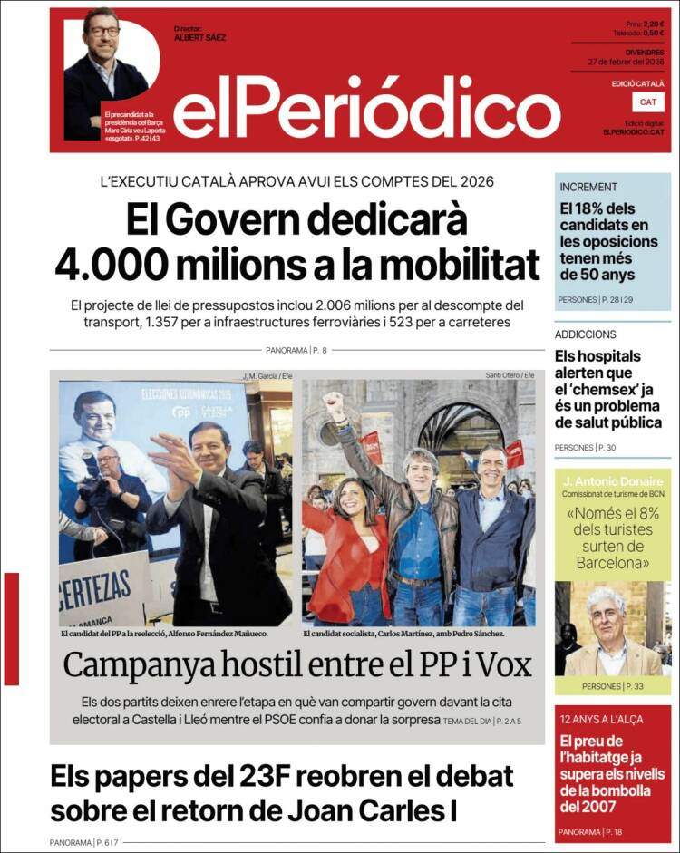 'El Periódico', 27 de febrer de 2026