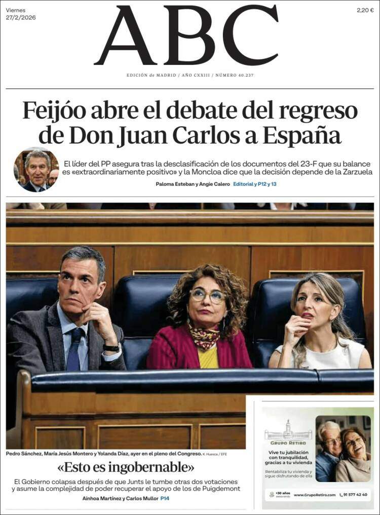 'ABC', 27 de febrer de 2026