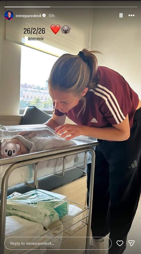 La primera foto de Irene Paredes con su bebé / Instagram