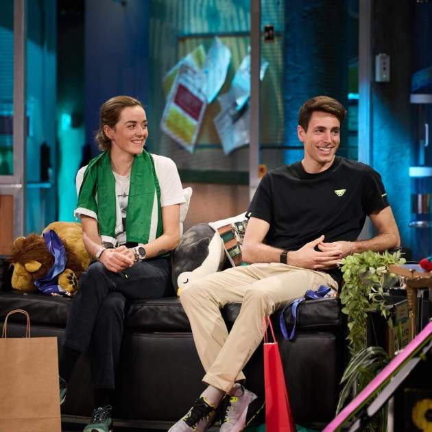 Oriol Cardona y Ana Alonso en 'La revuelta' / Instagram