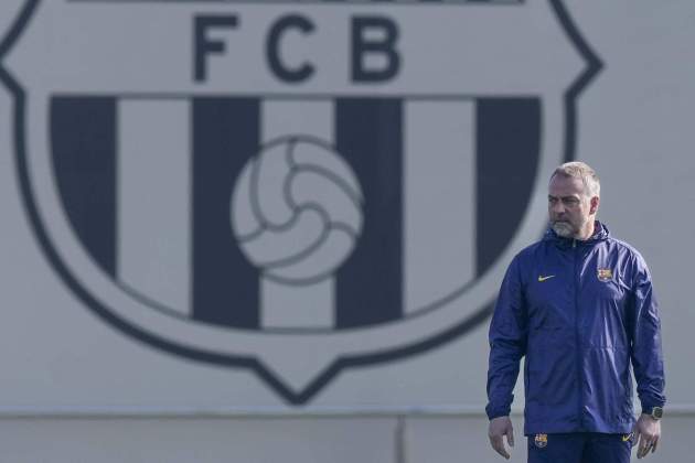 Hansi Flick entrenamiento Barca