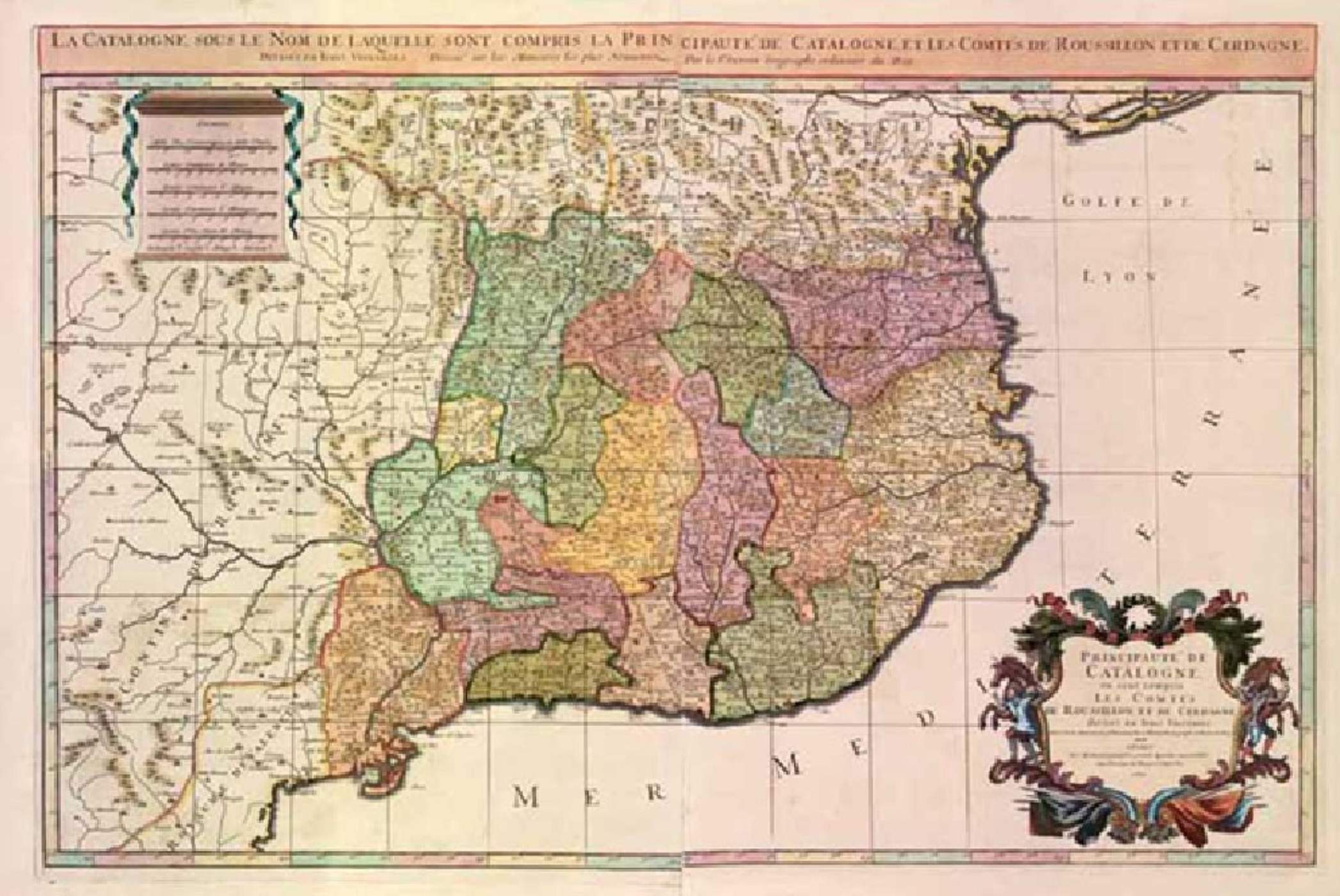 Mapa de Catalunya (mitjans del segle XVII). Font Institut Cartografic de Catalunya Mapa de Catalunya (mitjans del segle XVII). Font Institut Cartografic de Catalunya