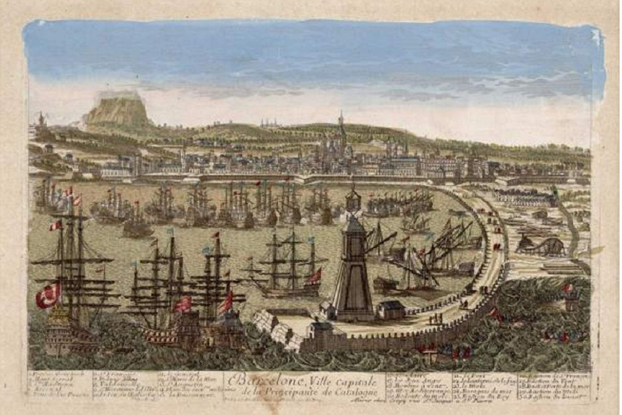 Imatge de Barcelona (mitjans del segle XVII). Font Institut Cartografic de Catalunya Imatge de Barcelona (mitjans del segle XVII). Font Institut Cartografic de Catalunya