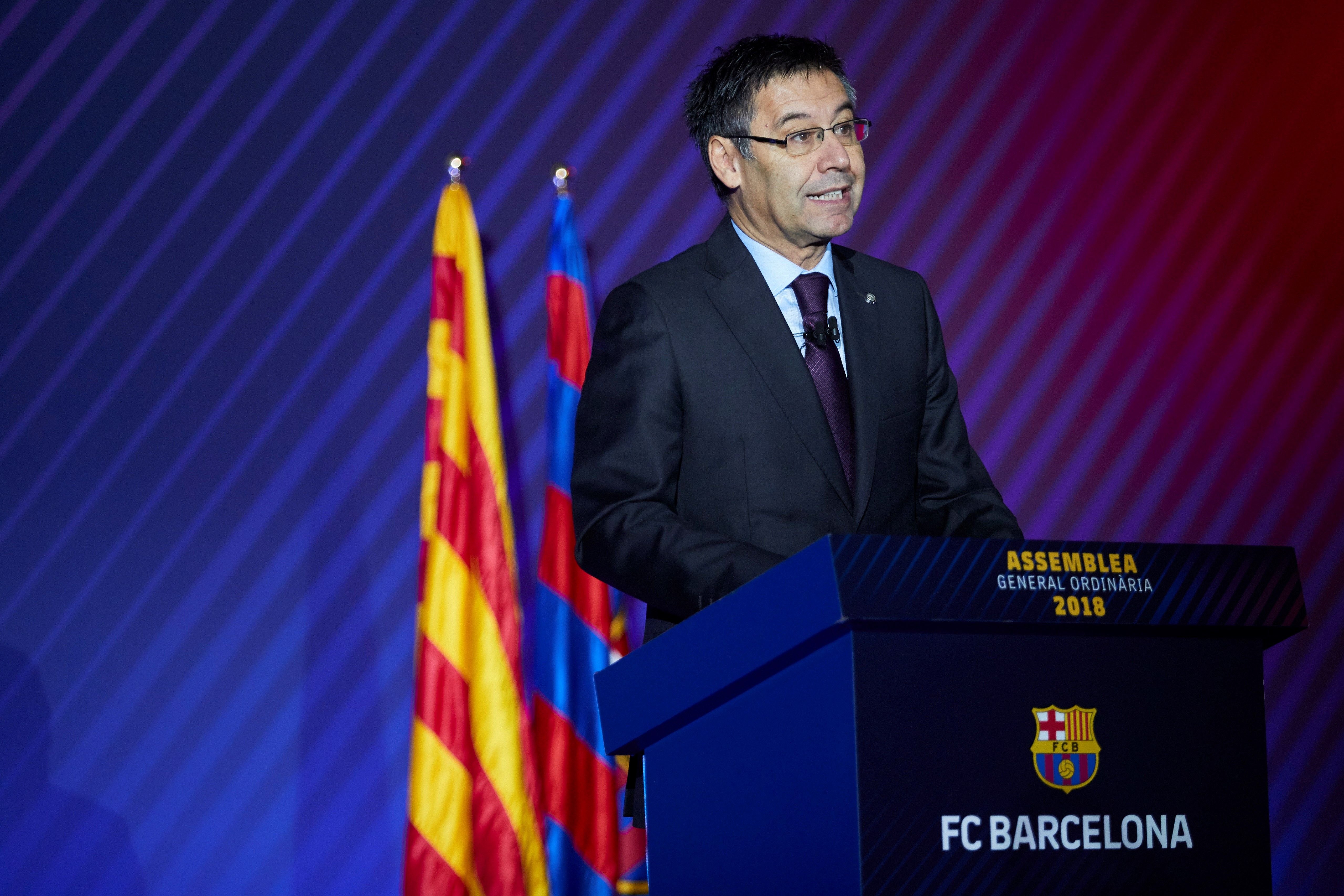 Bartomeu: "El escudo propuesto no se presentará nunca más"