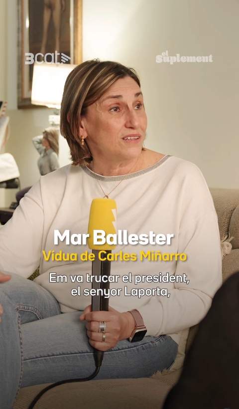 Mar Ballester, viuda de Carles Miñarro / Catalunya Ràdio Mar Ballester, viuda de Carles Miñarro / Catalunya Ràdio