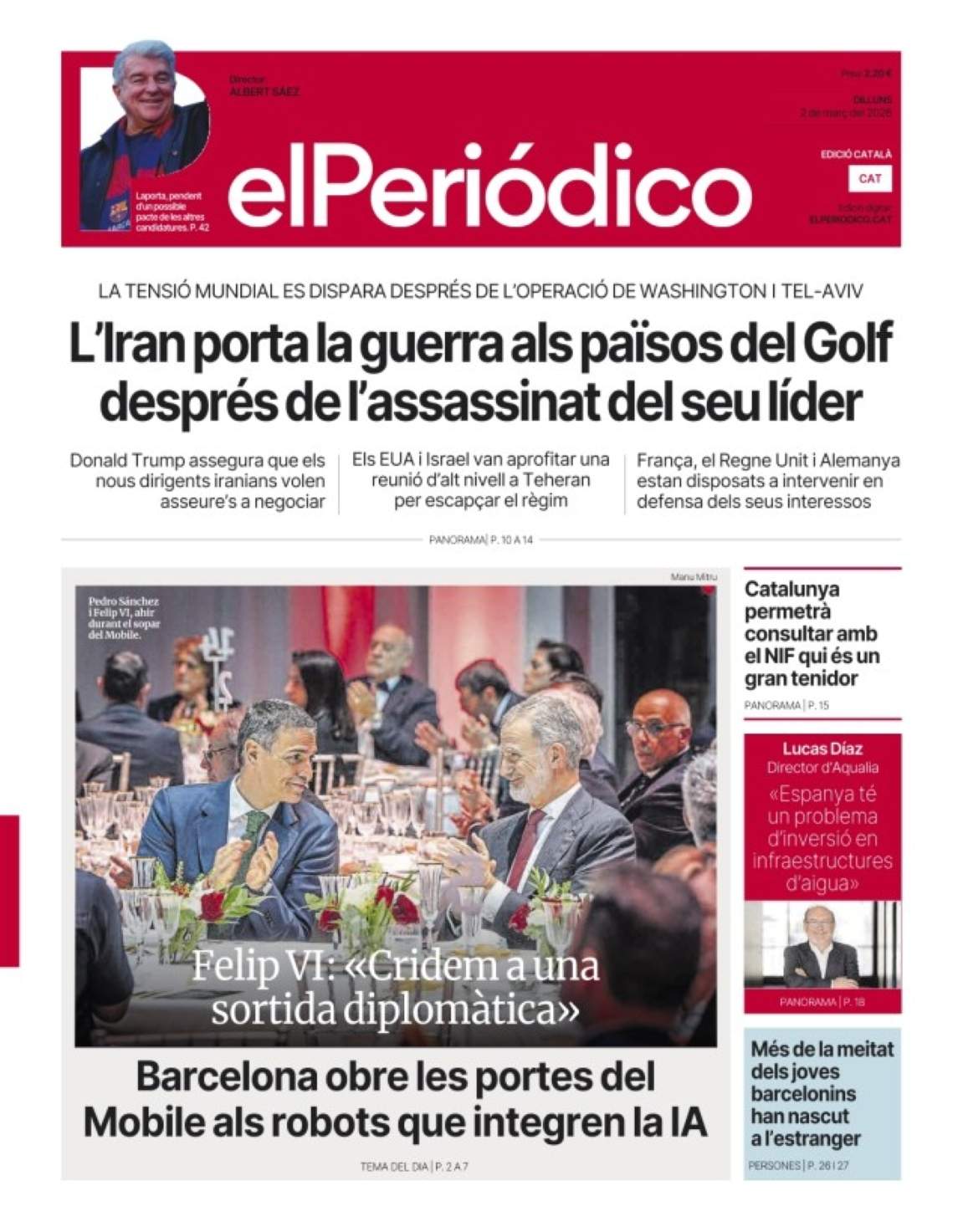 'El Periódico', 2 de març de 2026