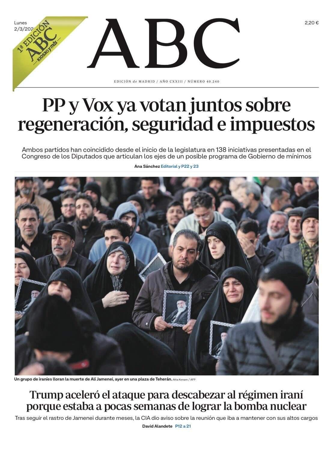 'ABC'. 2 de març de 2026