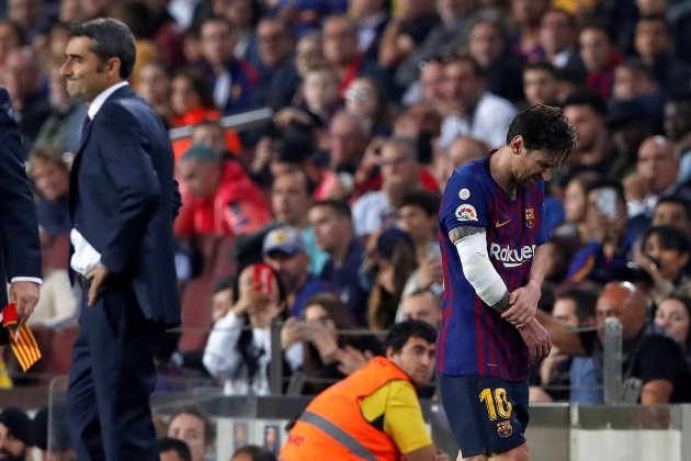 Messi Valverde lesió Barça Sevilla   EFE