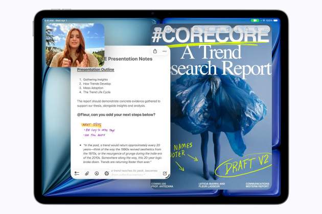 La pantalla de l'iPad Air està disponible en dos formats d'11 i de 13 polzades