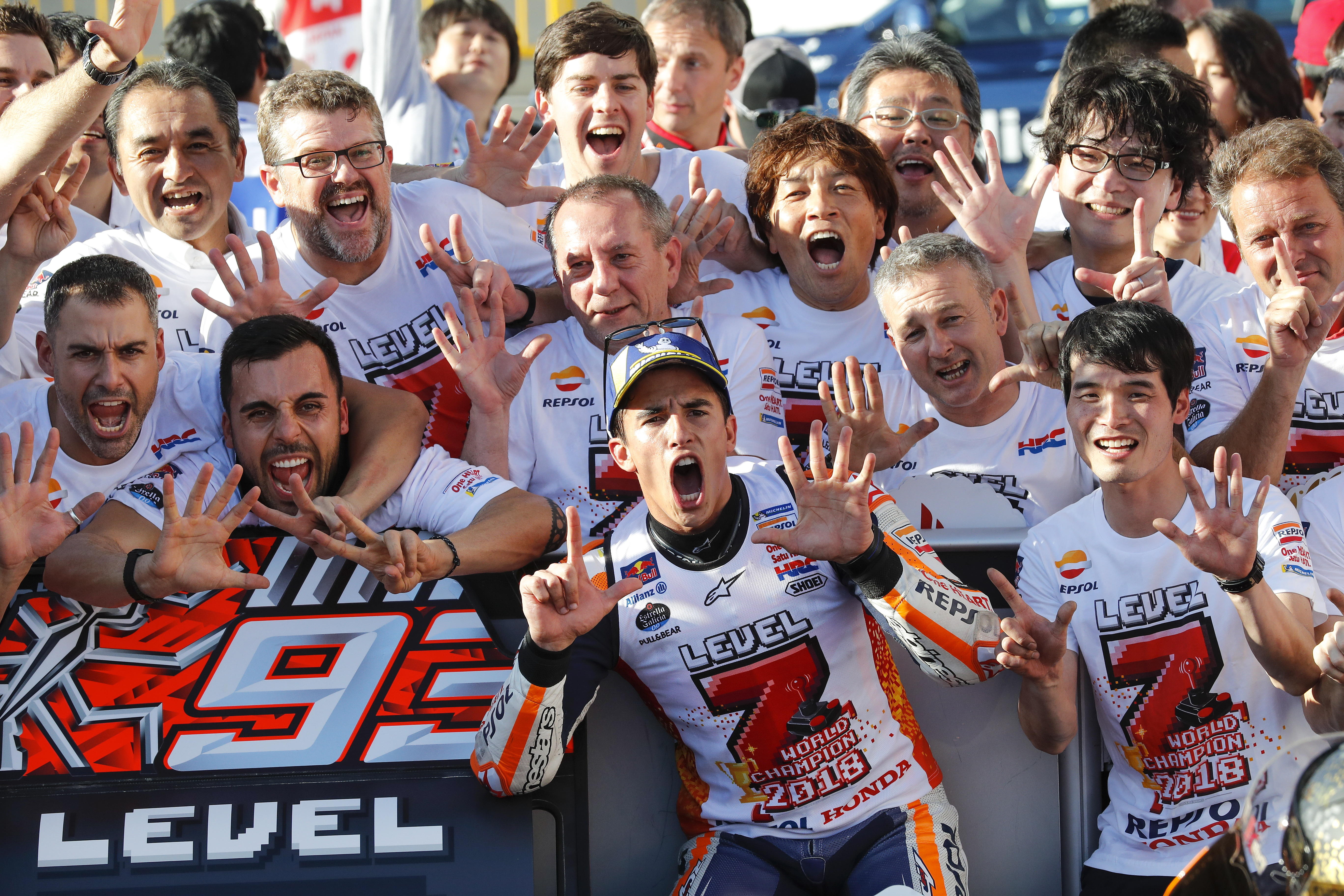 Márquez es heptcampeón y consigue la manita en MotoGP