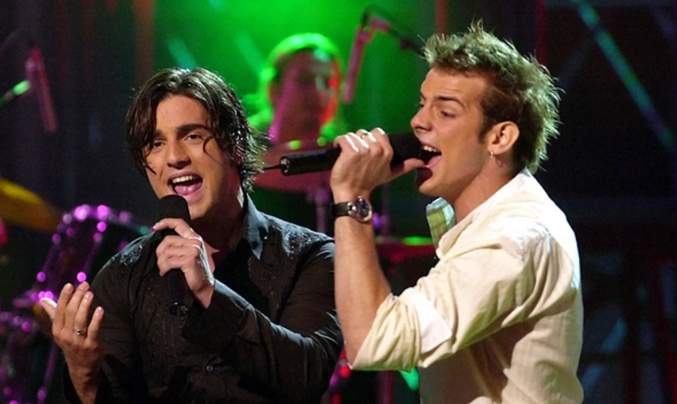 David Bustamante y Àlex Casademunt en OT David Bustamante y Àlex Casademunt en OT