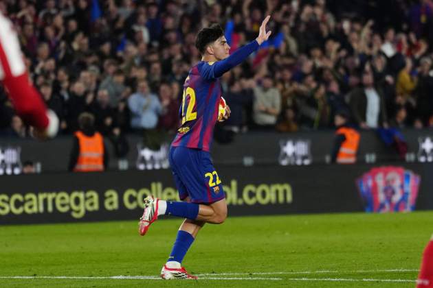 Marc Bernal celebra un gol contra l'Atlètic de Madrid / Foto: EFE Marc Bernal celebra un gol contra l'Atlètic de Madrid / Foto: EFE