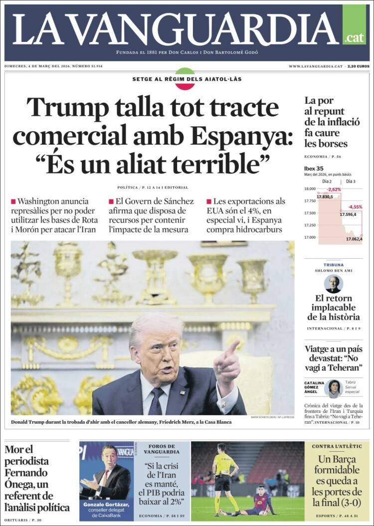 'La Vanguardia', 4 de març de 2026