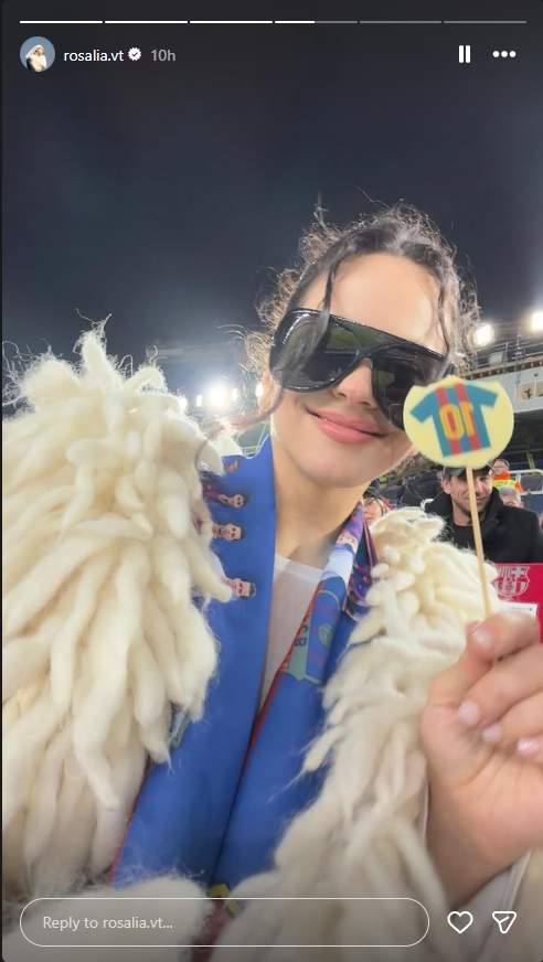 Rosalía més culer que mai / Instagram