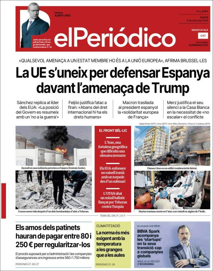 'El Periódico', 5 de març de 2026 'El Periódico', 5 de març de 2026