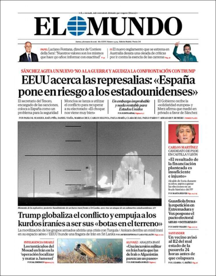 'El Mundo', 5 de març de 2026 'El Mundo', 5 de març de 2026