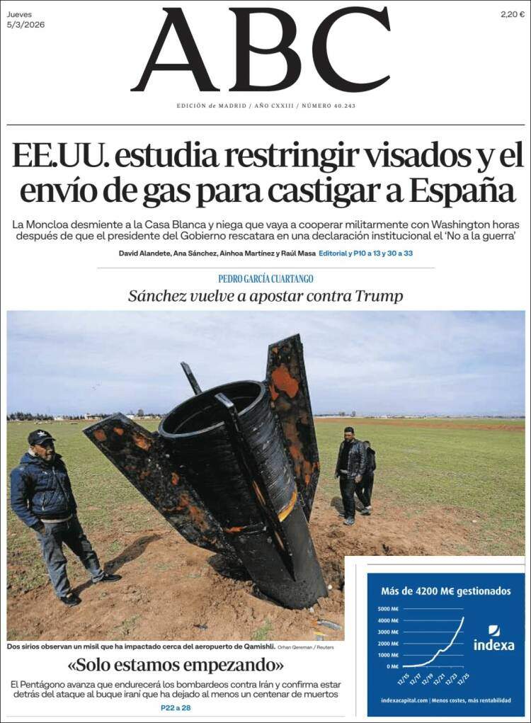 'ABC', 5 de març de 2026 'ABC', 5 de març de 2026