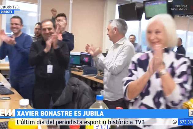 Els companys de Xavier Bonastre li reten homenatge en el seu adeu 3Cat