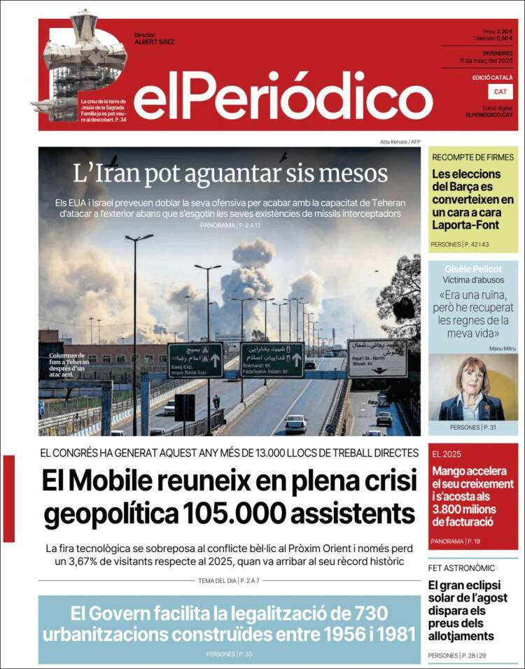 'El Periódico', 6 de març de 2026
