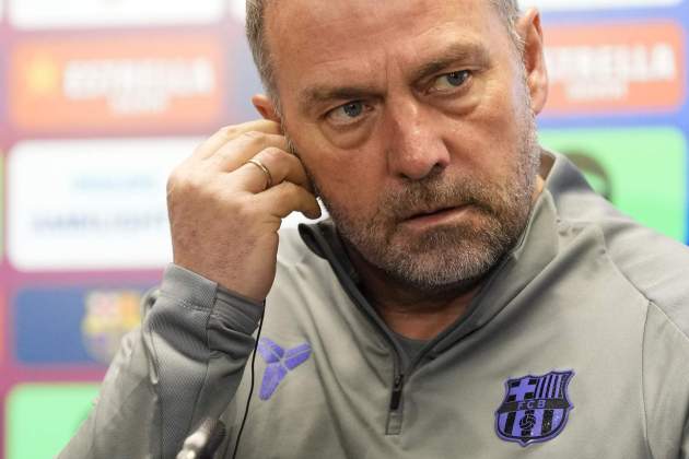 Hansi Flick rueda de prensa Barça / Foto: EFE