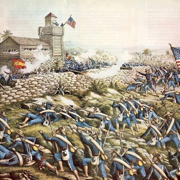 Batalla de las Colinas de San Juan. Cuba (1898). Fuente: Wikimedia Commons