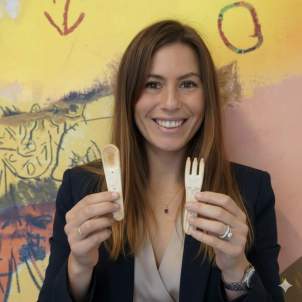 Laura Gispert, la creadora de Voilà Bio, start-up fabricant de coberts comestibles.
