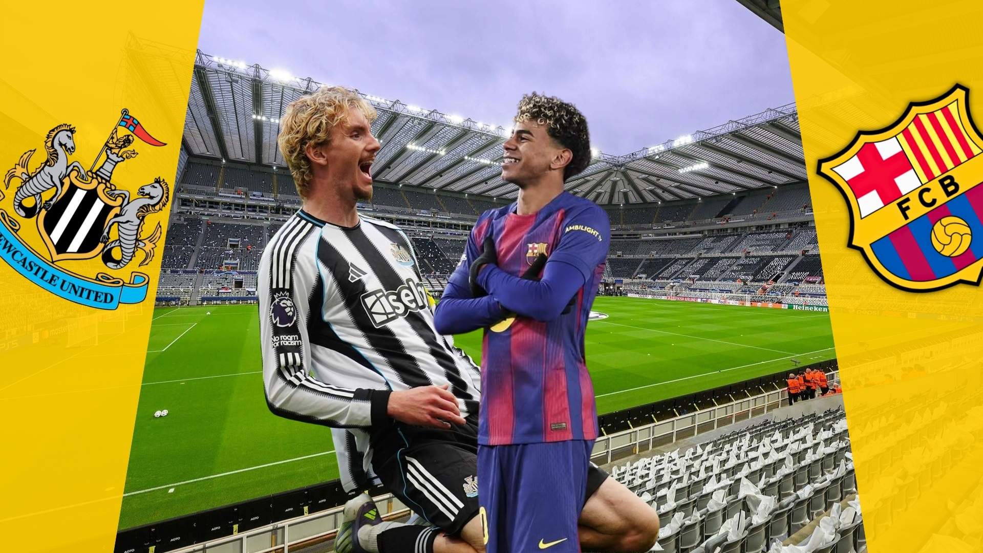 Newcastle - Barça: horari i on veure per TV el partit d'anada dels vuitens de la Champions League