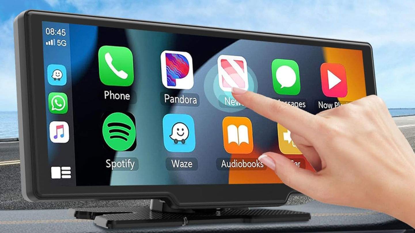 Moderniza tu coche con una pantalla de 10 pulgadas con CarPlay, Android Auto y cámaras delantera y trasera
